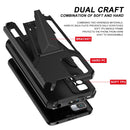 For Xiaomi Redmi 10 Super V Armor PC + TPU Shockproof Case with Invisible Holder(Black)