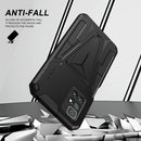 For Xiaomi Redmi 10 Super V Armor PC + TPU Shockproof Case with Invisible Holder(Black)