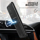 For Xiaomi Redmi 10 Super V Armor PC + TPU Shockproof Case with Invisible Holder(Black)