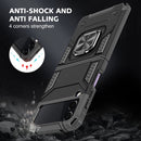 For Samsung Galaxy Z Flip3 5G Magnetic Armor Shockproof TPU + PC Folding Case with Metal Ring Holder(Black)
