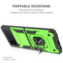 For Samsung Galaxy Z Flip3 5G Magnetic Armor Shockproof TPU + PC Folding Case with Metal Ring Holder(Green)
