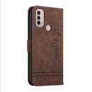 For Motorola Moto E40 Retro Skin Feel Horizontal Flip Soft TPU + PU Leather Case(Coffee)