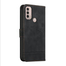For Motorola Moto E40 Retro Skin Feel Horizontal Flip Soft TPU + PU Leather Case(Black)