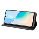 For vivo Y33s / Y21 / Y21s Magnetic Buckle Retro Crazy Horse Texture Horizontal Flip Leather Case with Holder & Card Slots & Photo Frame(Black)