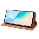 For vivo Y33s / Y21 / Y21s Magnetic Buckle Retro Crazy Horse Texture Horizontal Flip Leather Case with Holder & Card Slots & Photo Frame(Brown)