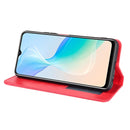 For vivo Y33s / Y21 / Y21s Magnetic Buckle Retro Crazy Horse Texture Horizontal Flip Leather Case with Holder & Card Slots & Photo Frame(Red)