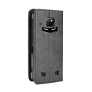 For Doogee S88 Plus / S88 Pro Magnetic Buckle Retro Crazy Horse Texture Horizontal Flip Leather Case with Holder & Card Slots & Photo Frame(Black)