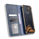 For Doogee S88 Plus / S88 Pro Magnetic Buckle Retro Crazy Horse Texture Horizontal Flip Leather Case with Holder & Card Slots & Photo Frame(Blue)