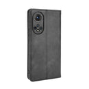 For Honor 50 Magnetic Buckle Retro Crazy Horse Texture Horizontal Flip Leather Case with Holder & Card Slots & Photo Frame(Black)