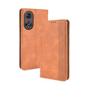 For Honor 50 Magnetic Buckle Retro Crazy Horse Texture Horizontal Flip Leather Case with Holder & Card Slots & Photo Frame(Brown)