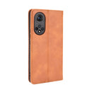 For Honor 50 Magnetic Buckle Retro Crazy Horse Texture Horizontal Flip Leather Case with Holder & Card Slots & Photo Frame(Brown)