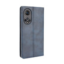 For Honor 50 Magnetic Buckle Retro Crazy Horse Texture Horizontal Flip Leather Case with Holder & Card Slots & Photo Frame(Blue)