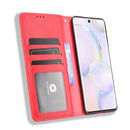 For Honor 50 Magnetic Buckle Retro Crazy Horse Texture Horizontal Flip Leather Case with Holder & Card Slots & Photo Frame(Red)