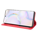 For Honor 50 Magnetic Buckle Retro Crazy Horse Texture Horizontal Flip Leather Case with Holder & Card Slots & Photo Frame(Red)