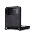 For Samsung Galaxy Z Flip3 5G Retro Crazy Horse Texture Leather Case with Card Slots(Black)