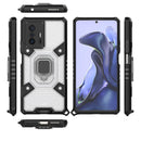 For Xiaomi Mi 11T / 11T Pro Space PC+TPU Shockproof Case with Ring Holder(White)