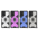 For Xiaomi Mi 11T / 11T Pro Space PC+TPU Shockproof Case with Ring Holder(Blue)