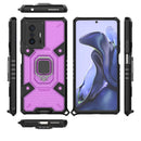 For Xiaomi Mi 11T / 11T Pro Space PC+TPU Shockproof Case with Ring Holder(Purple)