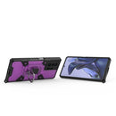 For Xiaomi Mi 11T / 11T Pro Space PC+TPU Shockproof Case with Ring Holder(Purple)