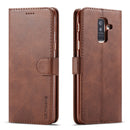 For Galaxy A6 Plus (2018) LC.IMEEKE Calf Texture Horizontal Flip Leather Case, with Holder & Card Slots & Wallet(Brown)