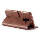 For Galaxy A6 Plus (2018) LC.IMEEKE Calf Texture Horizontal Flip Leather Case, with Holder & Card Slots & Wallet(Brown)