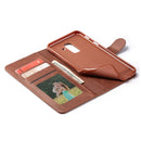 For Galaxy A6 Plus (2018) LC.IMEEKE Calf Texture Horizontal Flip Leather Case, with Holder & Card Slots & Wallet(Brown)