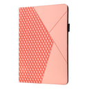 Rhombus Skin Feel Horizontal Flip Tablet Leather Case with Card Slots & Holder & Sleep / Wake-up Function For iPad 10.2 2021 / 2020 / 2019 / Pro 10.5 2019 / 2017(Rose Gold)