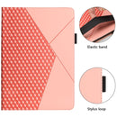 Rhombus Skin Feel Horizontal Flip Tablet Leather Case with Card Slots & Holder & Sleep / Wake-up Function For iPad 10.2 2021 / 2020 / 2019 / Pro 10.5 2019 / 2017(Rose Gold)