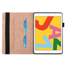 Rhombus Skin Feel Horizontal Flip Tablet Leather Case with Card Slots & Holder & Sleep / Wake-up Function For iPad 10.2 2021 / 2020 / 2019 / Pro 10.5 2019 / 2017(Rose Gold)