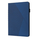 Rhombus Skin Feel Horizontal Flip Tablet Leather Case with Card Slots & Holder & Sleep / Wake-up Function For iPad 10.2 2021 / 2020 / 2019 / Pro 10.5 2019 / 2017(Royal Blue)