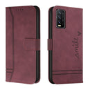 For vivo Y20 / Y20i / Y20s / Y12s Retro Skin Feel Horizontal Flip Soft TPU + PU Leather Case(Wine Red)
