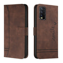 For vivo Y20 / Y20i / Y20s / Y12s Retro Skin Feel Horizontal Flip Soft TPU + PU Leather Case(Coffee)