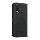 For vivo Y20 / Y20i / Y20s / Y12s Retro Skin Feel Horizontal Flip Soft TPU + PU Leather Case(Black)
