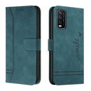 For vivo Y20 / Y20i / Y20s / Y12s Retro Skin Feel Horizontal Flip Soft TPU + PU Leather Case(Dark Green)