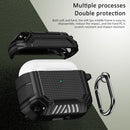 Diamond Shield Mecha TPU + PC Earphone Protective Case with Hook for AirPods 3(Royal Blue)