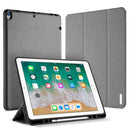 DUX DUCIS Domo Series Horizontal Flip Magnetic TPU + PU Leather Tablet Case with Three-folding Holder & Pen Slot For iPad Pro 12.9 inch 2017(Grey)