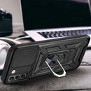 For Samaung Galaxy S22 5G Sliding Camera Cover Design TPU+PC Protective Case(Gold)