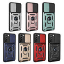 For Samaung Galaxy S22 5G Sliding Camera Cover Design TPU+PC Protective Case(Blue)