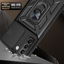 For Samaung Galaxy S22 5G Sliding Camera Cover Design TPU+PC Protective Case(Blue)