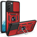 For Samaung Galaxy S22 5G Sliding Camera Cover Design TPU+PC Protective Case(Red)
