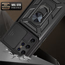 For Samaung Galaxy S22 Ultra 5G Sliding Camera Cover Design TPU+PC Protective Case(Gold)