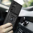 For Samaung Galaxy S22 Ultra 5G Sliding Camera Cover Design TPU+PC Protective Case(Gold)