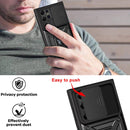 For Samaung Galaxy S22 Ultra 5G Sliding Camera Cover Design TPU+PC Protective Case(Gold)