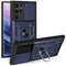For Samaung Galaxy S22 Ultra 5G Sliding Camera Cover Design TPU+PC Protective Case(Blue)