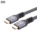 HDMI 2.0 Male to HDMI 2.0 Male 4K Ultra-HD Braided Adapter Cable, Cable Length:6m(Grey)
