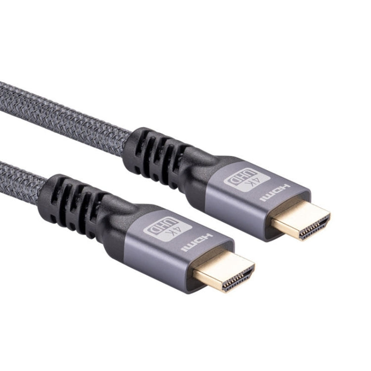 HDMI 2.0 Male to HDMI 2.0 Male 4K Ultra-HD Braided Adapter Cable, Cable Length:6m(Grey)