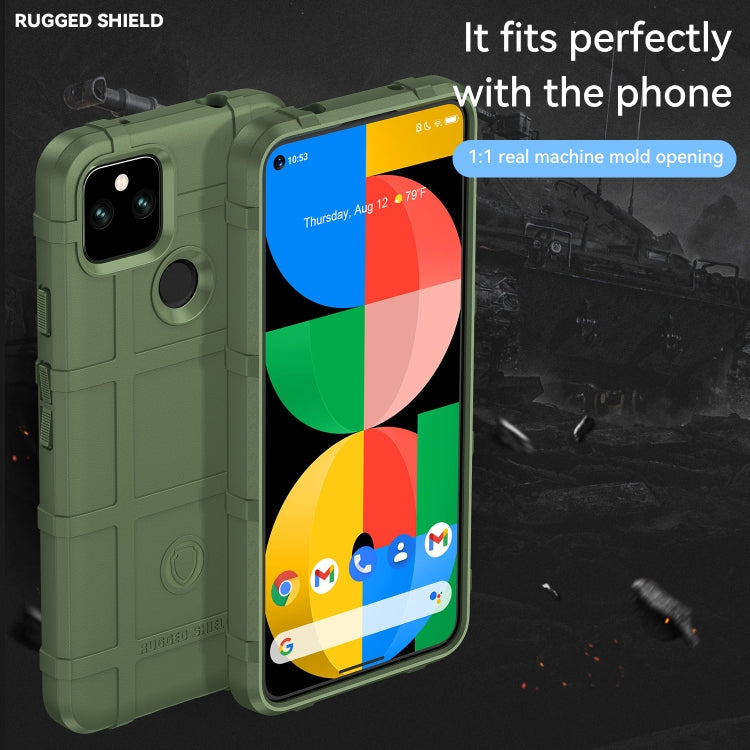 For Google Pixel 5a 5G Full Coverage Shockproof TPU Case(Green)