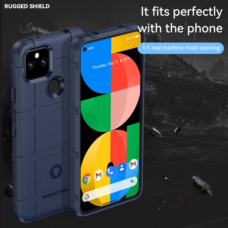 For Google Pixel 5a 5G Full Coverage Shockproof TPU Case(Blue)