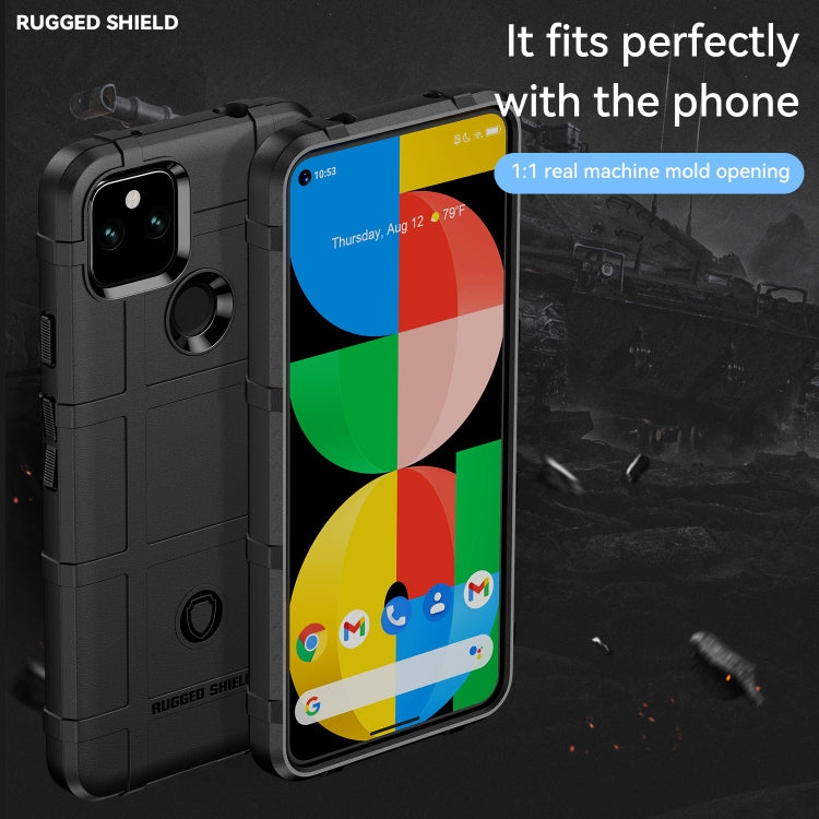 For Google Pixel 5a 5G Full Coverage Shockproof TPU Case(Black)