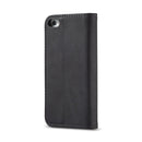 For iPhone 5 / 5s / SE LC.IMEEKE LC-002 Series Skin Hand Feeling PU + TPU Horizontal Flip Leather Case with Holder & Card Slot & Wallet(Black)